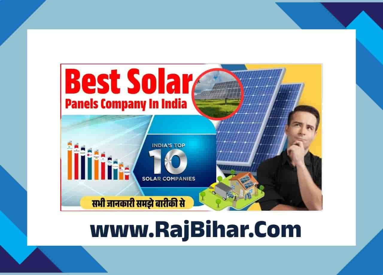 Best Solar Panels Company In India