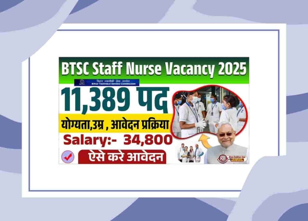 BTSC Staff Nurse Vacancy 2025