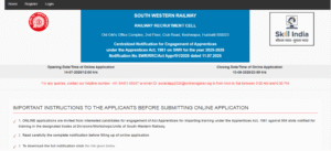 RRC SWR Apprentice Vacancy 2025