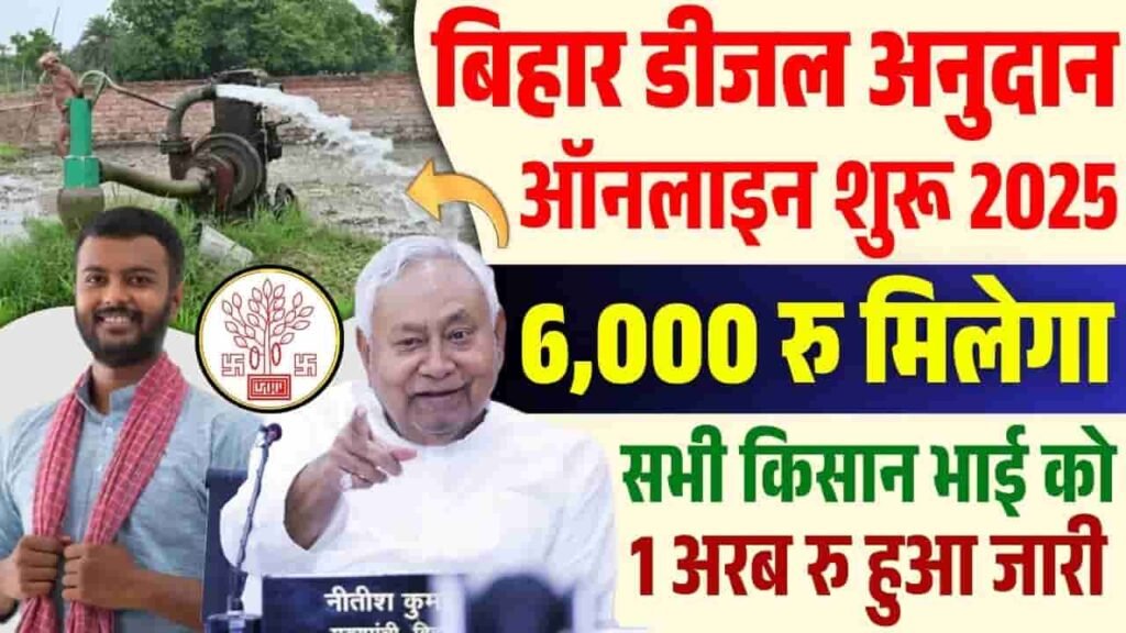 Bihar Diesel Anudan Yojana 2025-26