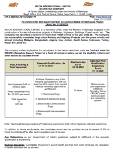 IRCON Recruitment 2026